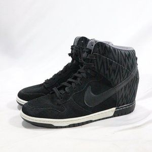 black nike wedge sneakers